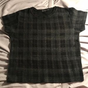 Plaid crop top from brandy Melville